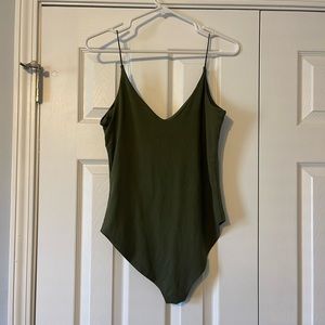 Olive green Gaze bodysuit sz M